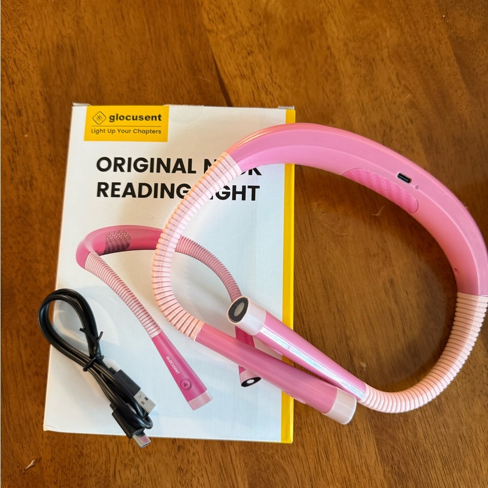 Pink Flexible Reading Light for Tablets